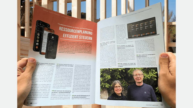 An interview with Vanillaplan in the international wood trade magazine HOB!